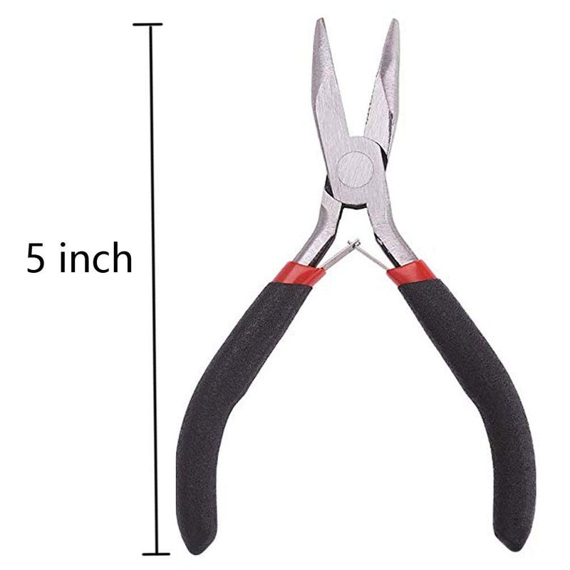 Tazanma 2 Pack Bent Nose Pliers for Jewelry Making Beading Repair Supplies-5 inch - Image 2